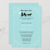 Fairytale Horse et Carriage Mariage Invitations (Devant / Derrière)
