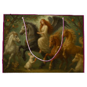 Fairytale Horses and Angel Gift Bag Groot Cadeauzakje (Achterkant)