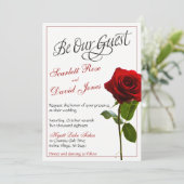 Fairytale huwelijksuitnodiging kaart (Staand voorkant)