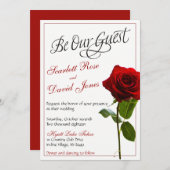 Fairytale huwelijksuitnodiging kaart (Voorkant / Achterkant)