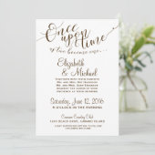 Fairytale Invitation Once Upon A Time - brown text (Debout devant)