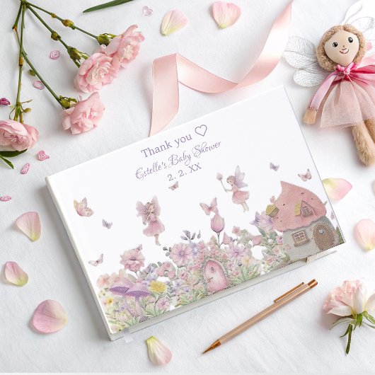 Fairytale keepsaké Baby shower Foil Guest Book