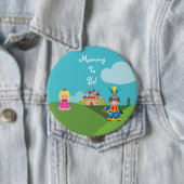 Fairytale Knight Personalized mama to be Button (In situ)