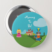Fairytale Knight Personalized mama to be Button (Voorkant /achterkant)