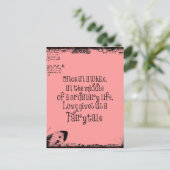  Fairytale Love Quote Briefkaart (Staand voorkant)