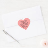 Fairytale Love Quote Hart Sticker (Envelop)