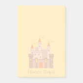 Fairytale Medieval Royal Princess Castle op geel Post-it® Notes (Voorkant)