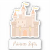 Fairytale Medieval Royal Princess Castle Sticker (Voorkant)