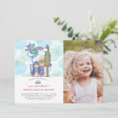 Fairytale partijuitnodiging | Prins en prinses (Staand voorkant)