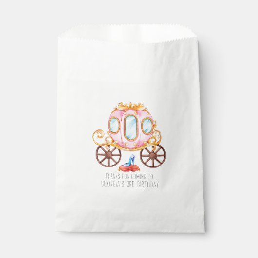 Fairytale Princess Anniversaire Favoriser les sacs (Devant)