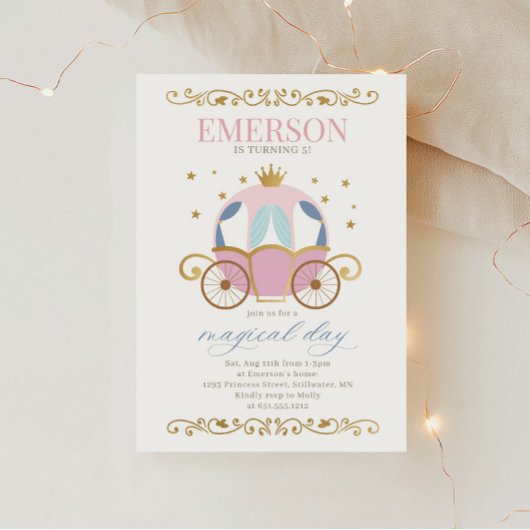 Fairytale Princess Birthday Invitation