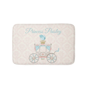 Fairytale Princess Carriage Blush Ivory Aqua Badmat