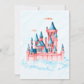 Fairytale Princess Castle Birthday Party Kaart (Achterkant)