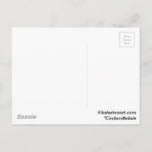 Fairytale Princess Castle slipper BRIEFKAART (Achterkant)