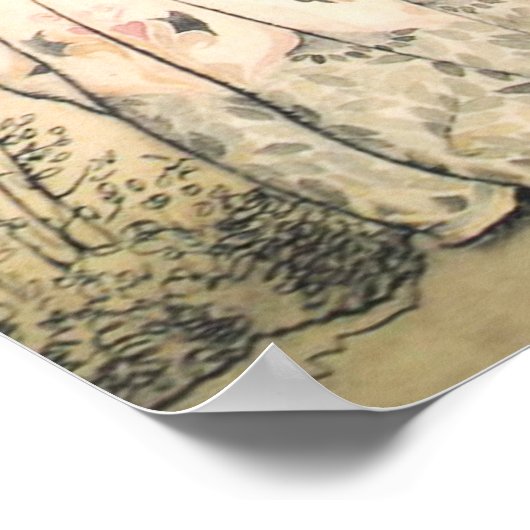 Fairytale Princess en Tree Elf-Poster Poster (Hoek)