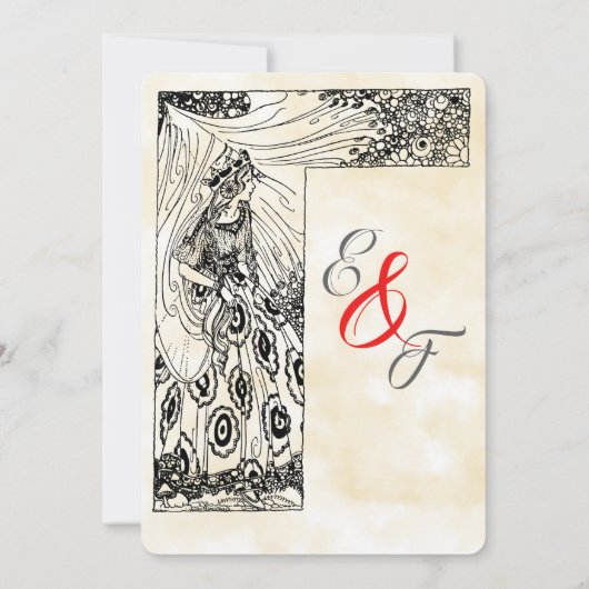 Fairytale Princess Faire-part de mariage (Dos)