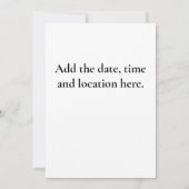 Fairytale Princess Invitation d'anniversaire (Dos)