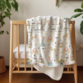 Fairytale Princess Pattern Sherpa Blanket Sherpa Deken