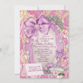 Fairytale Princess Sweet 16 Uitnodiging (Voorkant)