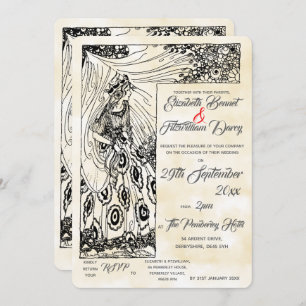 Fairytale Princess Wedding Invitation Kaart