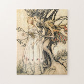 Fairytale prinses en Tree Elf Puzzle Legpuzzel (Verticaal)