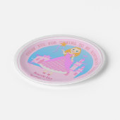 Fairytale prinses in Pink Birthaday Party Papieren Bordje (Gekanteld)