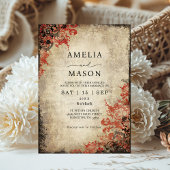 Fairytale Red Roses Faire-part de mariage