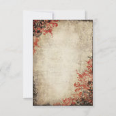 Fairytale Red Roses Wedding Carte de réponse RSVP (Dos)