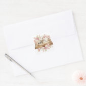 Fairytale Royal Baby Shower Vierkante Sticker (Envelop)