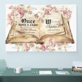 Fairytale Royal Baby Shower Welcome Sign Spandoek (Beurs)