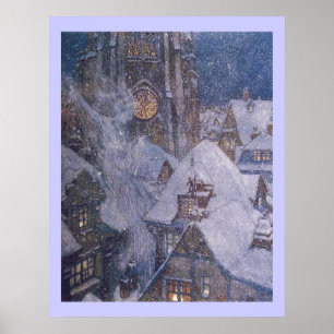 Fairytale sneeuwkoningin van Edmund Dulac Print