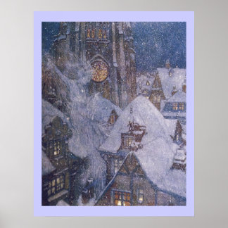 Fairytale sneeuwkoningin van Edmund Dulac Print