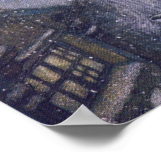 Fairytale sneeuwkoningin van Edmund Dulac Print (Hoek)