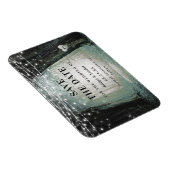 Fairytale sprookjesgroen bos bespaart de datum magneet (Rechterzijde)