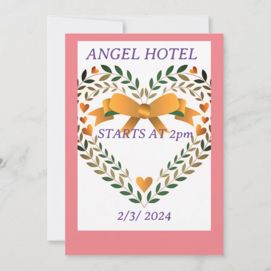 Fairytale Tropical Faire-part de mariage (Dos)