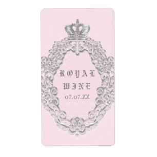 Fairytale Vintage Élégant Étiquette de vin Princes