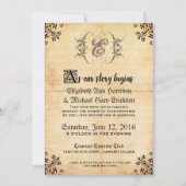 Fairytale Vintage Wedding Invitation (Devant)