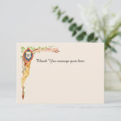 Fairytale Wedding Flat Dank je Bedankkaart (Staand voorkant)