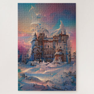 Fairytale wereld, Winter Castle, sneeuwkasteel, ma Legpuzzel