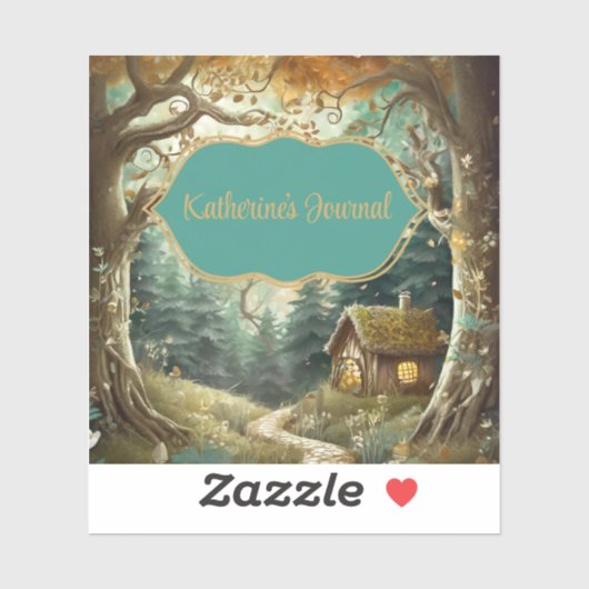 Fairytale Woodland Journal Bookplate Sticker (Vel)