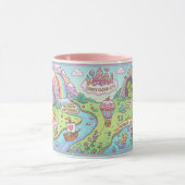 Fairytale World Map Magical Fantasy Kids Mug Mok (Midden)
