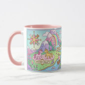 Fairytale World Map Magical Fantasy Kids Mug Mok (Links)