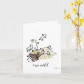 "fais ce que tu veux," petite carte de vœux vierge (Fleur jaune)