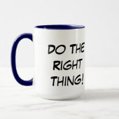 Fais ce qu'il faut ! Go Vegan Ringer Mug (Gauche)