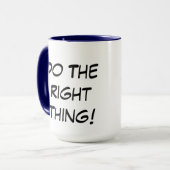 Fais ce qu'il faut ! Go Vegan Ringer Mug (Devant gauche)