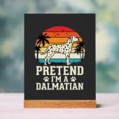 Fais comme si j'étais un chien rétro dalmatien (Neutre)
