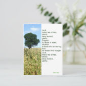 Fais de moi un arbre ! Carte de prière inspirante (Debout devant)