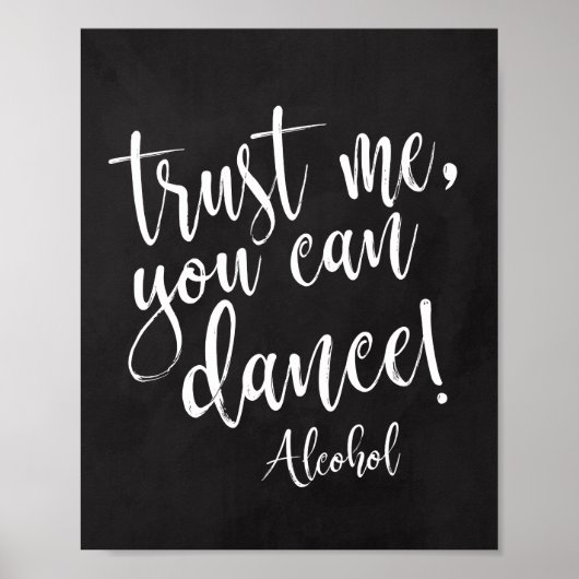 Fais-moi confiance, tu peux danser panneau tableau (Devant)