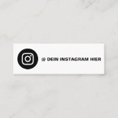 Fais ta propre carte de visite Instagram (Devant)