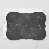 Fais un voeu ! Invitation Baby shower (rose) (Dos)